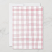 Invitation Anniversaire Patch de Citrouille Rose Automne (Dos)