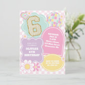 Invitation Anniversaire patch pastel prépa universitaire (Debout devant)