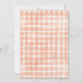 Invitation Anniversaire patchwork orange de citrouille (Dos)