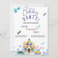Anniversaire Pawty Labrador Retriever Chien Annive