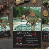 Invitation anniversaire paysage de Spinosaurus din