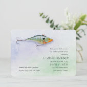 Invitation Anniversaire Pêche Thème Lure (Debout devant)