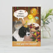 Invitation Anniversaire (personnalisable) (Debout devant)