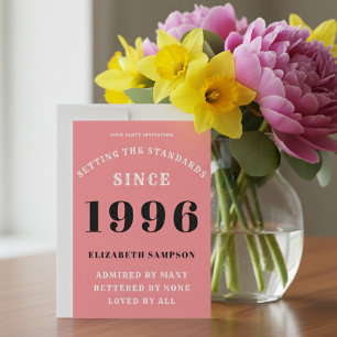 Invitation Anniversaire Personnalisé 30 Ans 1996 Ajoutez Votr