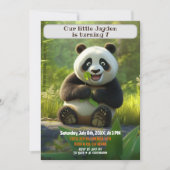 Invitation Anniversaire Personnalisé Panda Kids Nom Age (Devant)