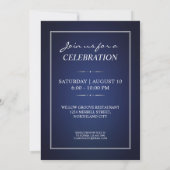 Invitation Anniversaire Personnalisée avec Initial (Dos)
