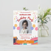 Invitation Anniversaire Personnaliser la carte (Debout devant)