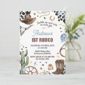 Invitation Anniversaire personnel de premier rodéo Wild West (Debout devant)