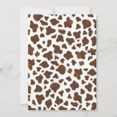 Invitation Anniversaire personnel de premier rodéo Wild West (Dos)