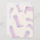 Invitation Anniversaire Petites bottes Gros rêves (Dos)