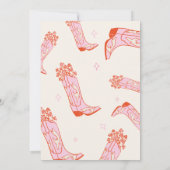 Invitation Anniversaire Petites bottes Gros rêves (Dos)