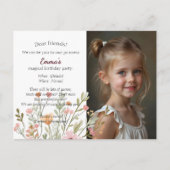 Invitation anniversaire photo chic moderne (Devant)