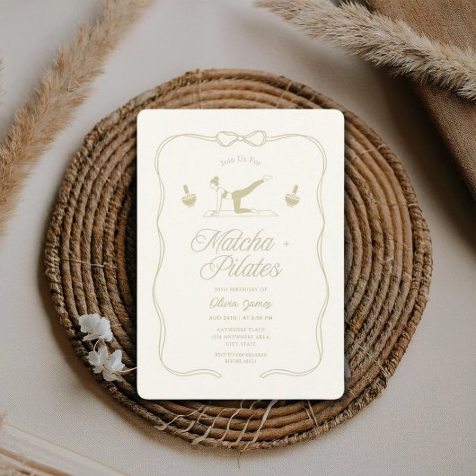 Invitation Anniversaire pilates tout âge
