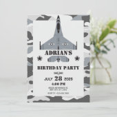 Invitation Anniversaire PILOT de l'avion de la Force aérienne (Debout devant)