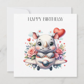 Invitation Anniversaire Pilote Rhinocéros