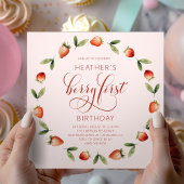 Invitation Anniversaire Pink Berry