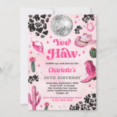 Invitation Anniversaire Pink Disco (Devant)