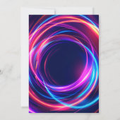 Invitation Anniversaire Pink Neon Jump (Dos)