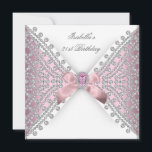 Invitation Anniversaire Pink Silver White Diamond<br><div class="desc">21e Anniversaire Soirée Rose Argent Blanc Diamant Élégant Diamants Argent Fête Invitation. Customisez avec vos propres détails et votre âge. Ce style de design est protégé par le droit d'auteur © Contenu et dessins © 2000-2012 Zizzago™ (Marque de commerce) et ses concédants de licence</div>