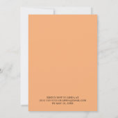 Invitation Anniversaire Pissenlit doré d'été (Dos)