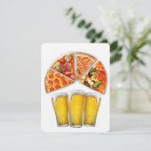 Invitation Anniversaire Pizza Party (Debout devant)