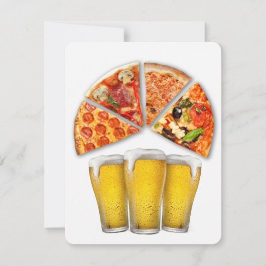 Invitation Anniversaire Pizza Party (Devant)