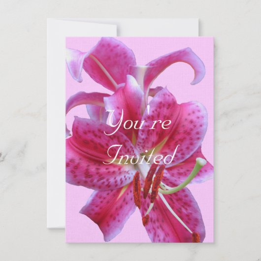 Invitation Anniversaire—Plan Des Stargazers (Devant)