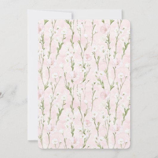 Invitation Anniversaire Plutôt Rose Rose Rose (Dos)