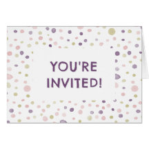 Invitation Anniversaire Points Aquarelle Susan Con