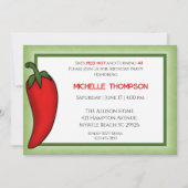 Invitation Anniversaire Poivron rouge n'importe quel âge Invi (Devant)