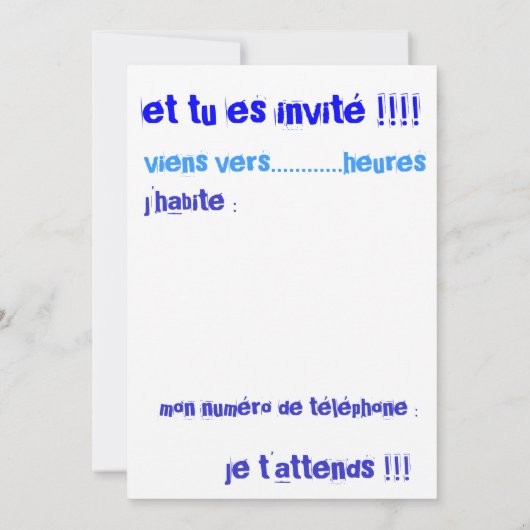 Invitation anniversaire pompiers (Dos)