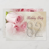 Invitation anniversaire pour 82 ans (Devant / Derrière)