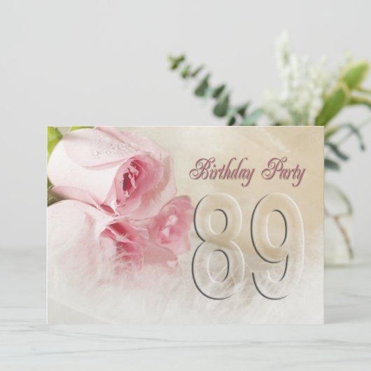 Invitation anniversaire pour 89 ans (Debout devant)