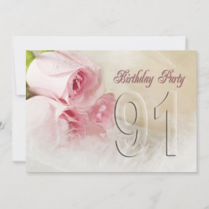 Invitation anniversaire pour 91 ans