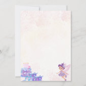 Invitation Anniversaire pour fille (Dos)