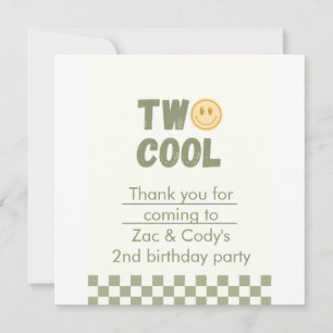 Invitation anniversaire pour jumeaux cools – Modif