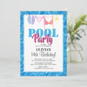 Invitation anniversaire pour une fête adolescente  (Debout devant)