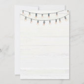 Invitation Anniversaire Premier de Rustic Woods Sunflower (Dos)