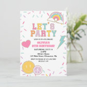 Invitation Anniversaire Preppy Patch (Debout devant)