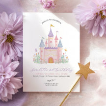 Anniversaire Princesse Élégant Château Enchanté Fi
