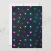 Invitation Anniversaire Pyjama Party Neon (Dos)