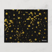 Invitation anniversaire Quinceañera or et noir (Dos)