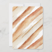 Invitation Anniversaire Rayures Latte Citrouille (Dos)