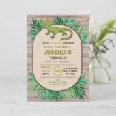 Invitation Anniversaire Reptile Enfants Anniversaire Lizard C (Debout devant)
