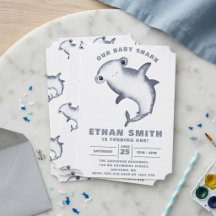 Anniversaire Requin Marteau Aquarelle Mignon