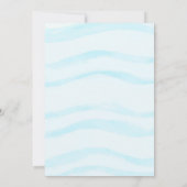 Invitation anniversaire requin sous la douche de mer (Dos)