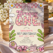 Invitation anniversaire rétro 1ère année de Daisy