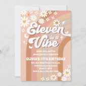 Invitation Anniversaire Rétro Groovy (Devant)