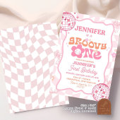 Invitation Anniversaire Rétro Pastel Groovy Un