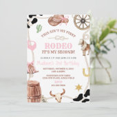 Invitation anniversaire Rodeo modifiable - fête ro (Debout devant)